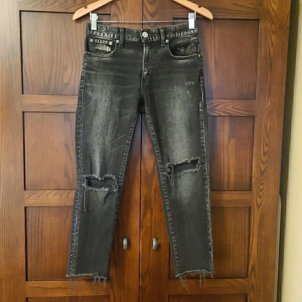 Moussy Vintage Fremont Skinny Black Jeans Size 26